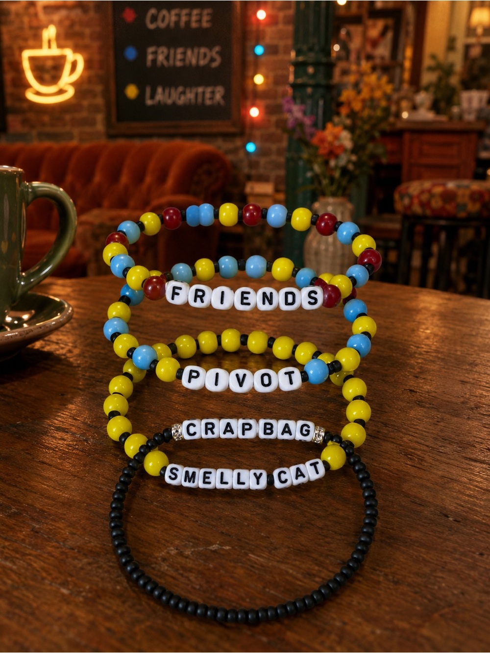 Friends-Inspired Bracelet Set | Pivot, Crap Bag & Smelly Cat 8”